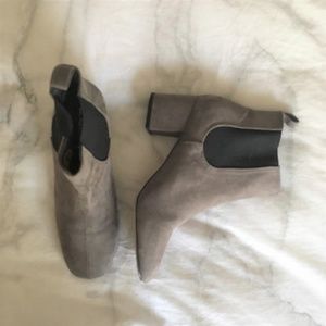 Express Suede Heeled Booties